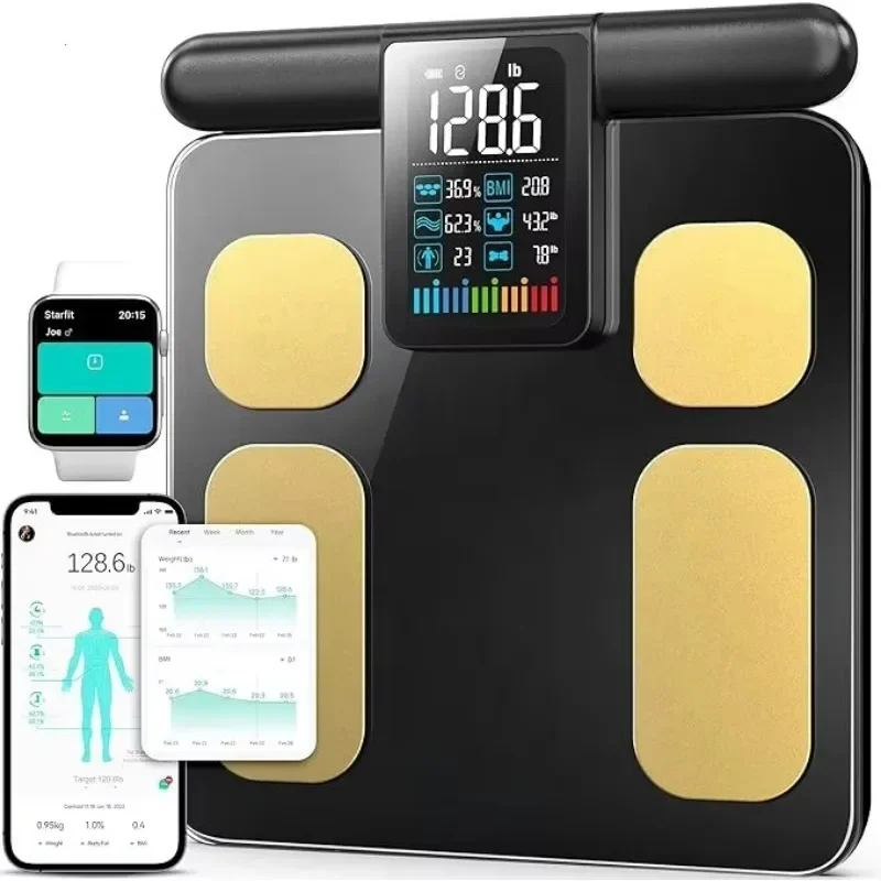 Body Report Print Body Fat Scale Digital Personal Scale 8 Electrode Smart Body Digital Scale with App