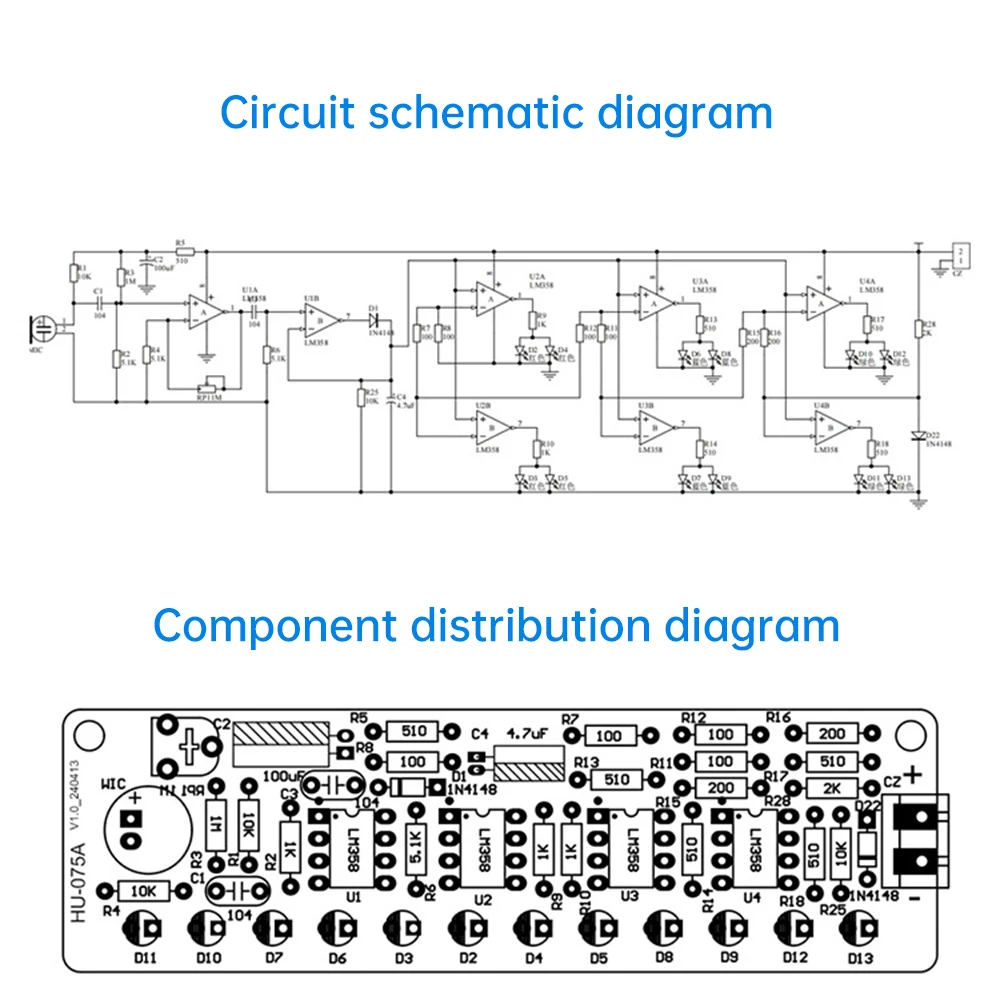 DIY Bluetooth-Lautsprecher-Bausatz 87,5-108 MHz FM-Radio Lötprojekt Elektronische Übungsbaugruppe Lose Teile Enthalten – Detail 11