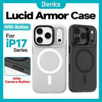 Benks Magnetic Lucid Armor Magnetic Protective Case with Camera Button for IPhone Pro Max 17 Air Protection Airbag Shock