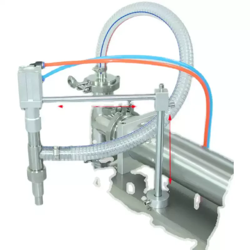 Single Head Anti-Drip Liquid Filling Machine 3-5000ml Adjustable Filling Volume For Edible Oil Daily Chemical Emulsion Beverage