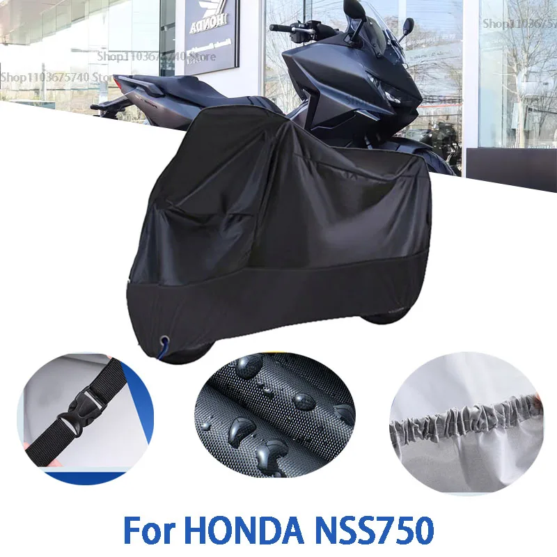 

Motorcycle Full Covers For HONDA NSS750 Car Outdoors Sun Protection Dust No Ear Thickened Oxford Clothcover Accessories
