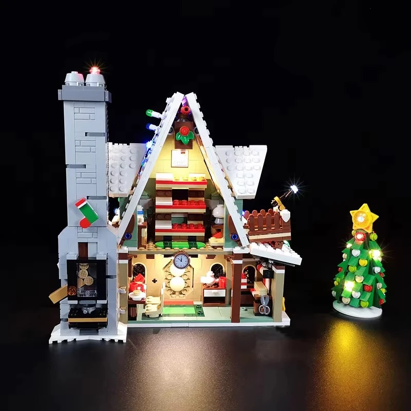 BRIXSPARK LED Lights Kit for Lego 10275 MOC Building Blocks, USB DIY Lights Set For Lego Elf House, Model Bricks Not Included view 3