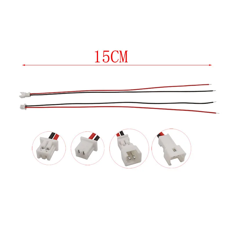 5/10/20Pair Mini Micro JST 1.25mm Pitch 2 Pin Male Female Plug Connector With Wire Cables 15CM 28AWG