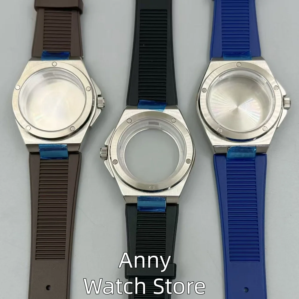 Steel Diver 40mm Ingenieur Series Men's Watch Case+Rubber Strap Mod Accessories Part For NH35 NH34 NH36 ETA2824 PT5000 Sapphire - view 2