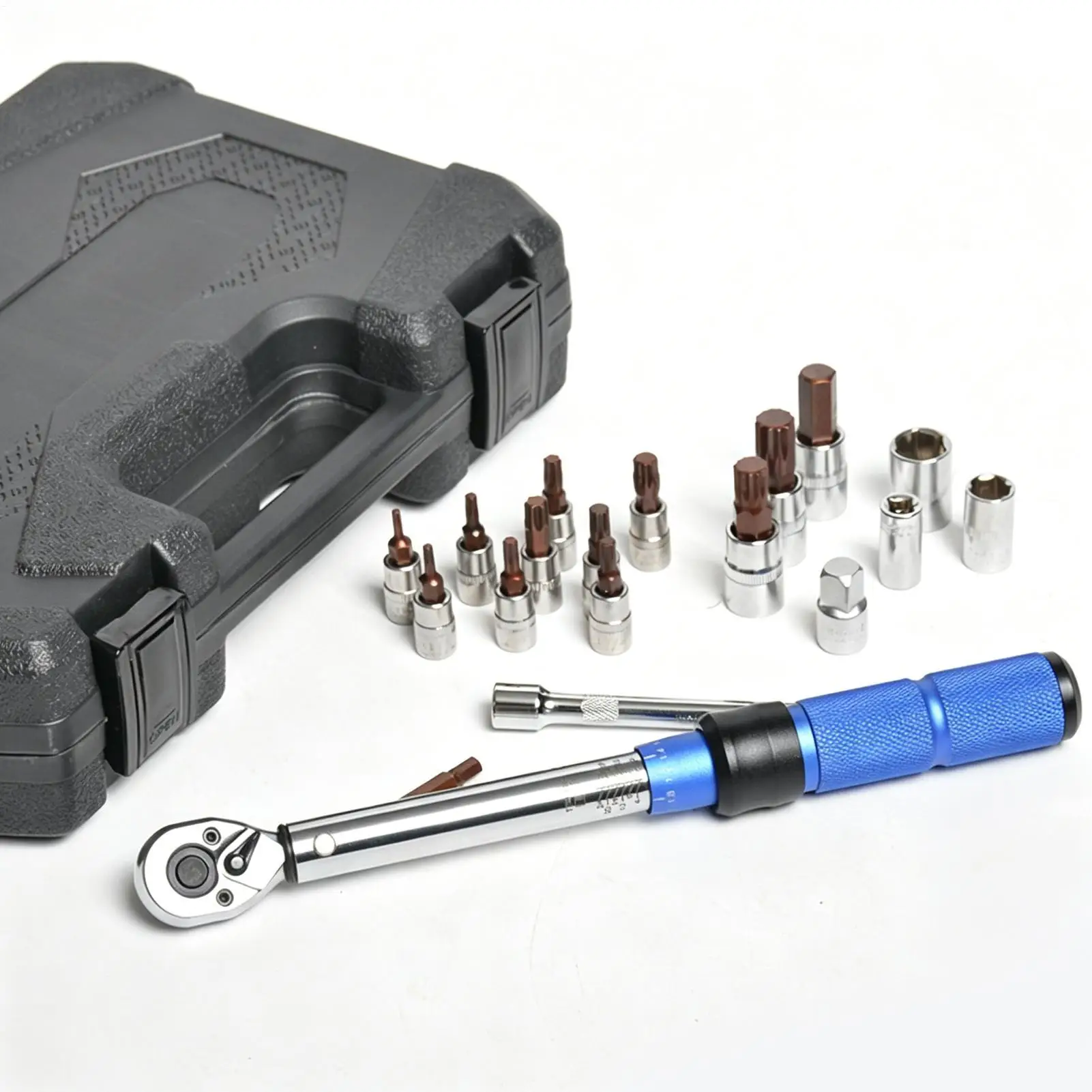 

Bicycle Torque Wrench Set 1/4 Drive Bike Repair Tools Bicycle Torque Wrench With Bit Sockets For Tightening Handlebar Stem