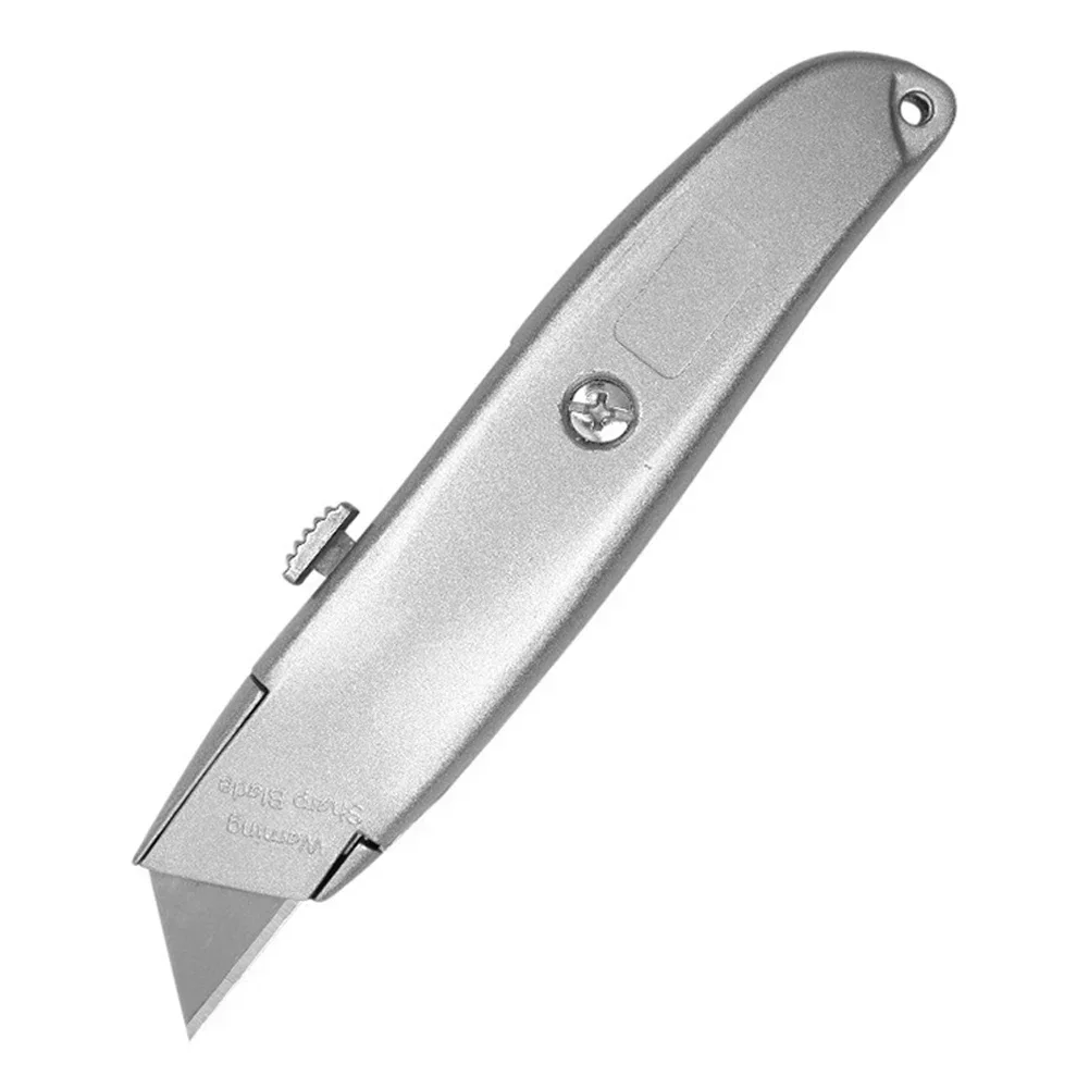 Cutter Blade Acrylic Board Plastic Paper Cutting Tool Stainless Steel Box Cutter With Belt Clip Blade For Home Office