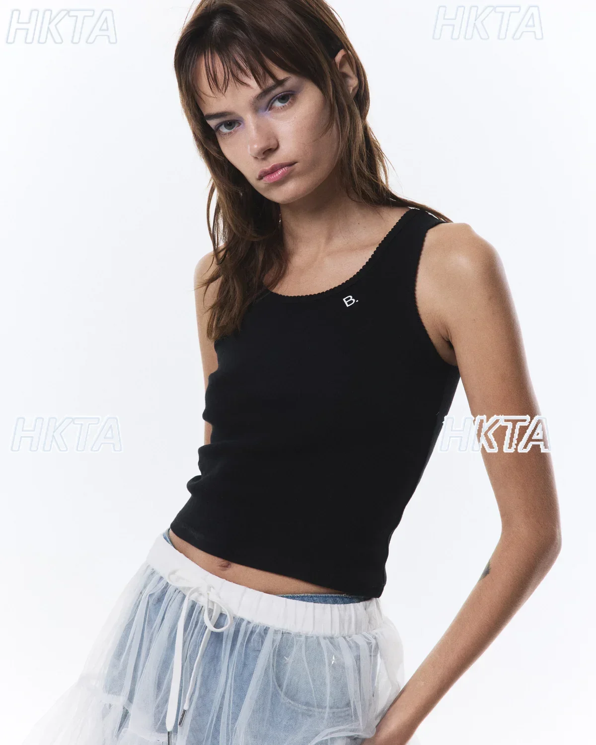 

Original Japanese Style Embroider Letter Vest Classy Quality Black Sleeveless Vest Women 2026 New Summer Tank Top Crop Tops