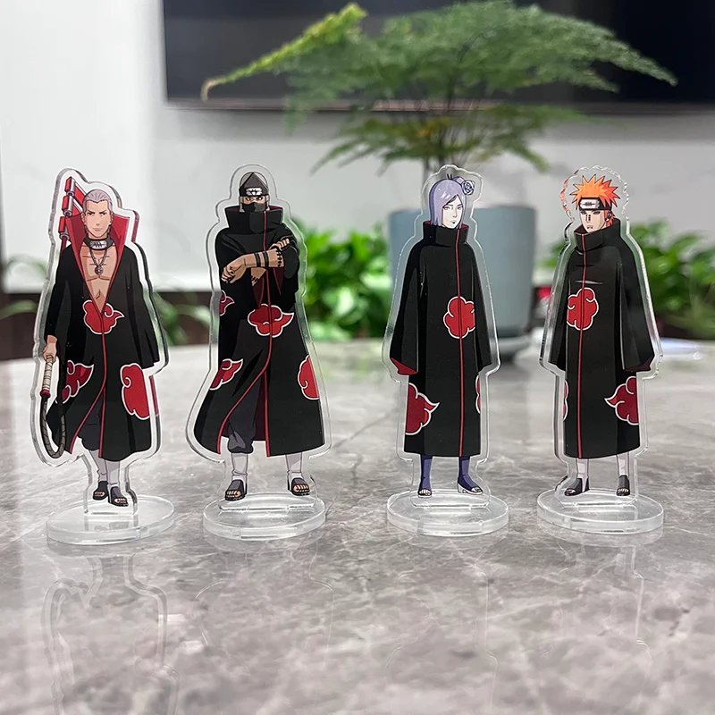 Naruto Akatsuki ozdoby z płytek akrylowych figurki Anime bólu Uchiha Itachi Kawaii dekoracja lalka figurka Model zabawki na prezenty dla dzieci