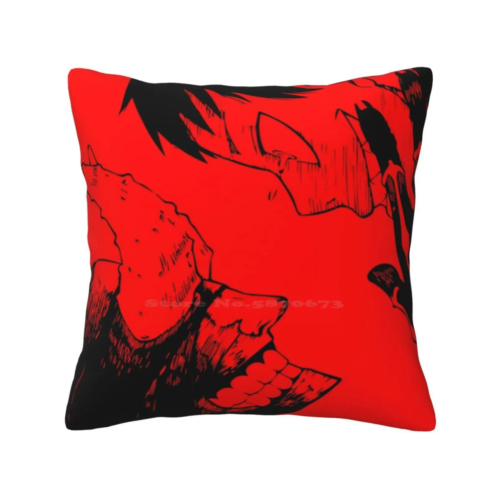 Fire Force-The Demons Home Sofa Car Waist Throw Pillowcase Fire Force Anime Sleeve 2019 Net Hell Shonen Jump Black Brigade