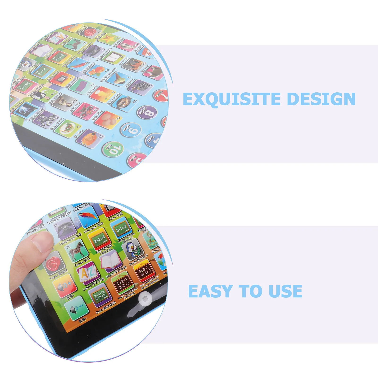 Macchina per l'apprendimento per bambini Educazione precoce Touch Screen Ortografia inglese Pronuncia Pratica educativa Rosa