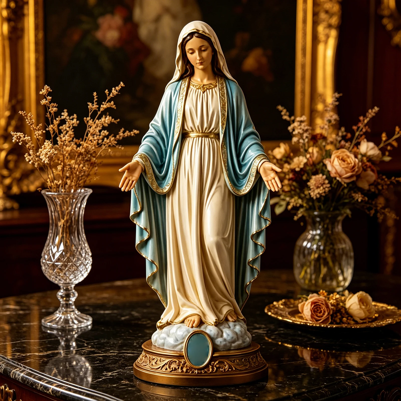 Pequenas estátuas religiosas, - Resin Craft Material avaliação e preço