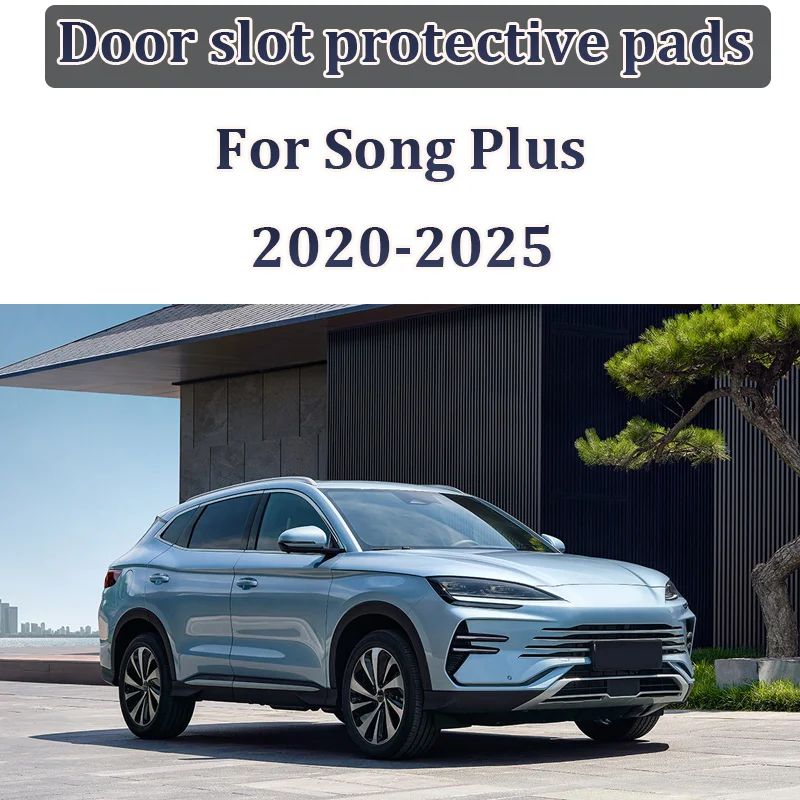 For BYD Seal U Sealion 6 Song Plus 2020~2025 Door Groove Mat Anti-dirty Non-Slip Pad Gate Slot Storage Box Mat Car Accessories