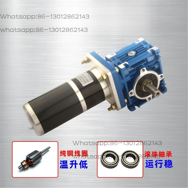 Low speed  turbo worm motor RV30 self-locking DC deceleration motor 12V24V positive and negative speed regulation motor