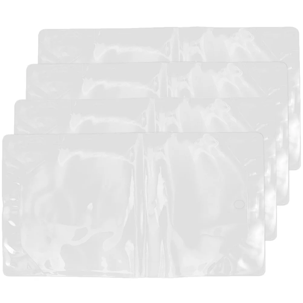 

4Pcs A5 Cover Transparent Plastic Textbook Film PVC Protection Film for Textbooks Students School Supplies AntiScratch