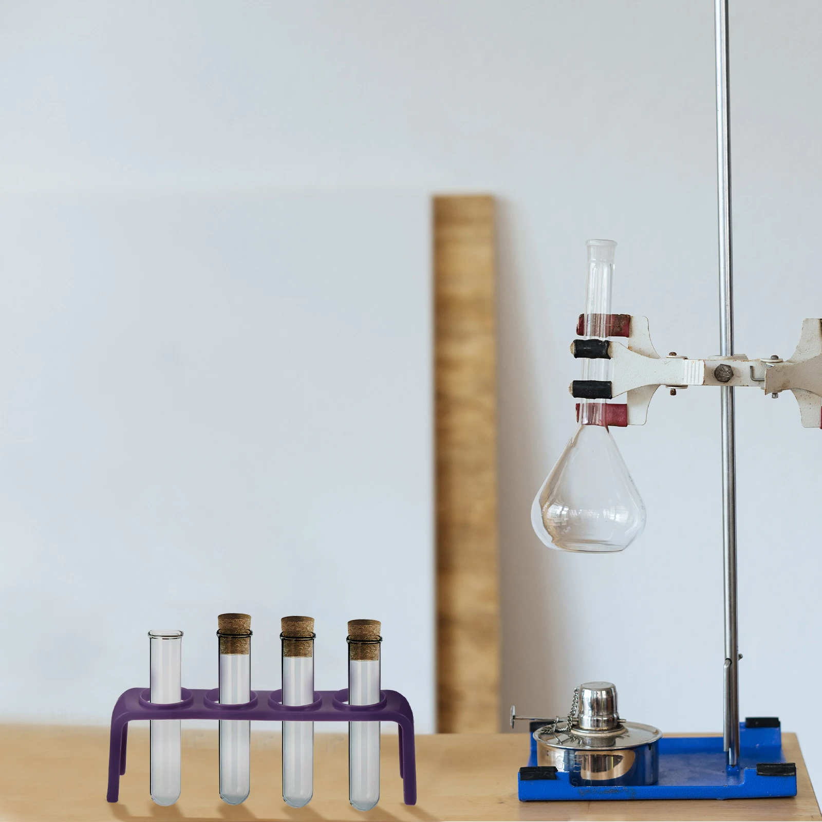 

4 Pcs Small Test Tube Rack Equipment Child Tubes for Kids Plastic Laboratory Holder Stand