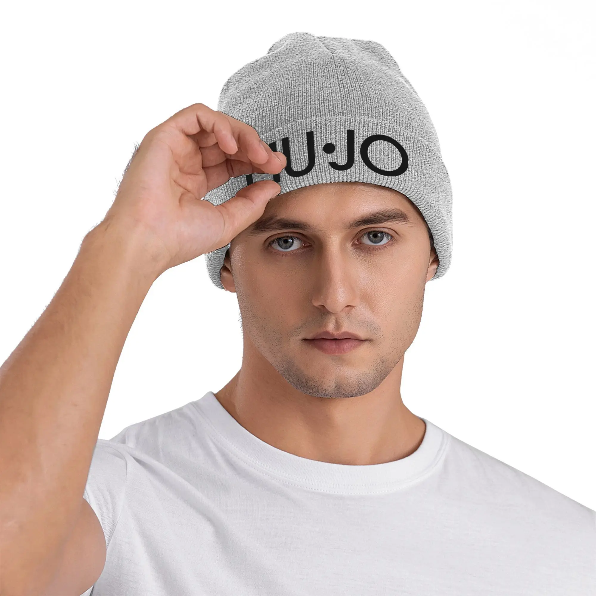 Liu Jo Knitted Hat for Women Men Luxury Beanie Skullies Autumn Winter Hat Acrylic Crochet Cap