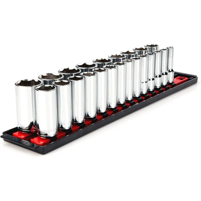 Deep 23-Piece (10-32 mm) 1/2 Inch Drive Deep 6-Point Socket Set| SHD92006