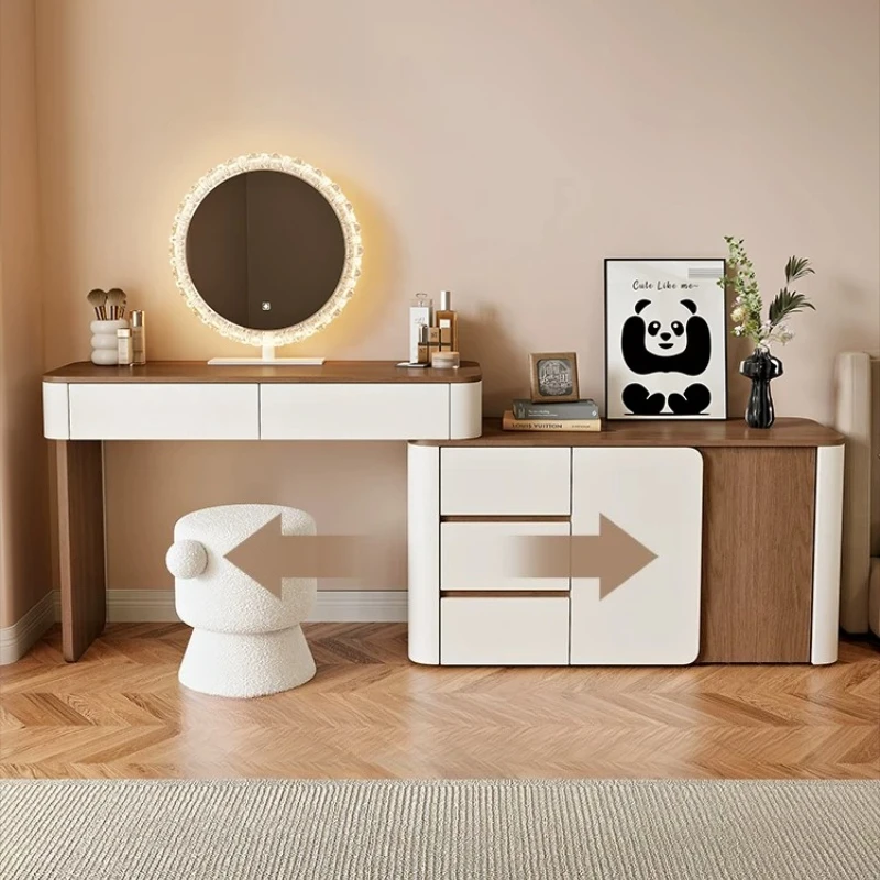 

Home Bedroom Modern Simple Solid Wood Makeup Table Light Luxury New Dresser vanity Dressing tables Toiletries desk furniture