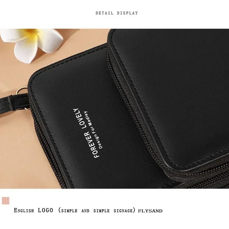 Crossbody Cellphone Purse Shoulder Bags Women Multi-functional Touch Screen Bag RFID Blocking Card Wallet Female Messenger Bag