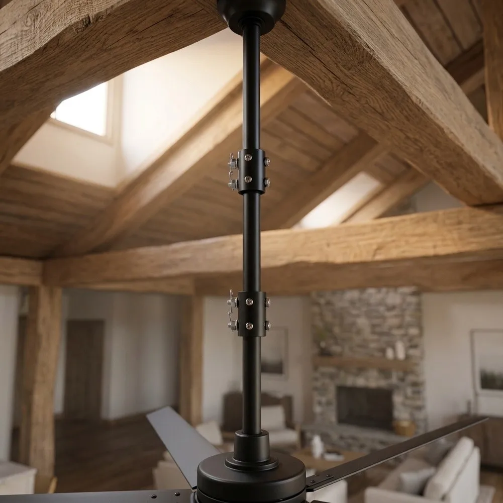 Industrial Strength For Ceiling Fan Downrod Connector Made from Thickened Steel for Stable Operation in Indoor Use