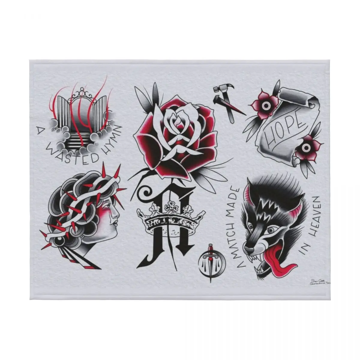 بطانيات رمي بشعار فرقة المهندسين المعماريين لسرير السرير والنزهات والبطانيات الصيفية #2