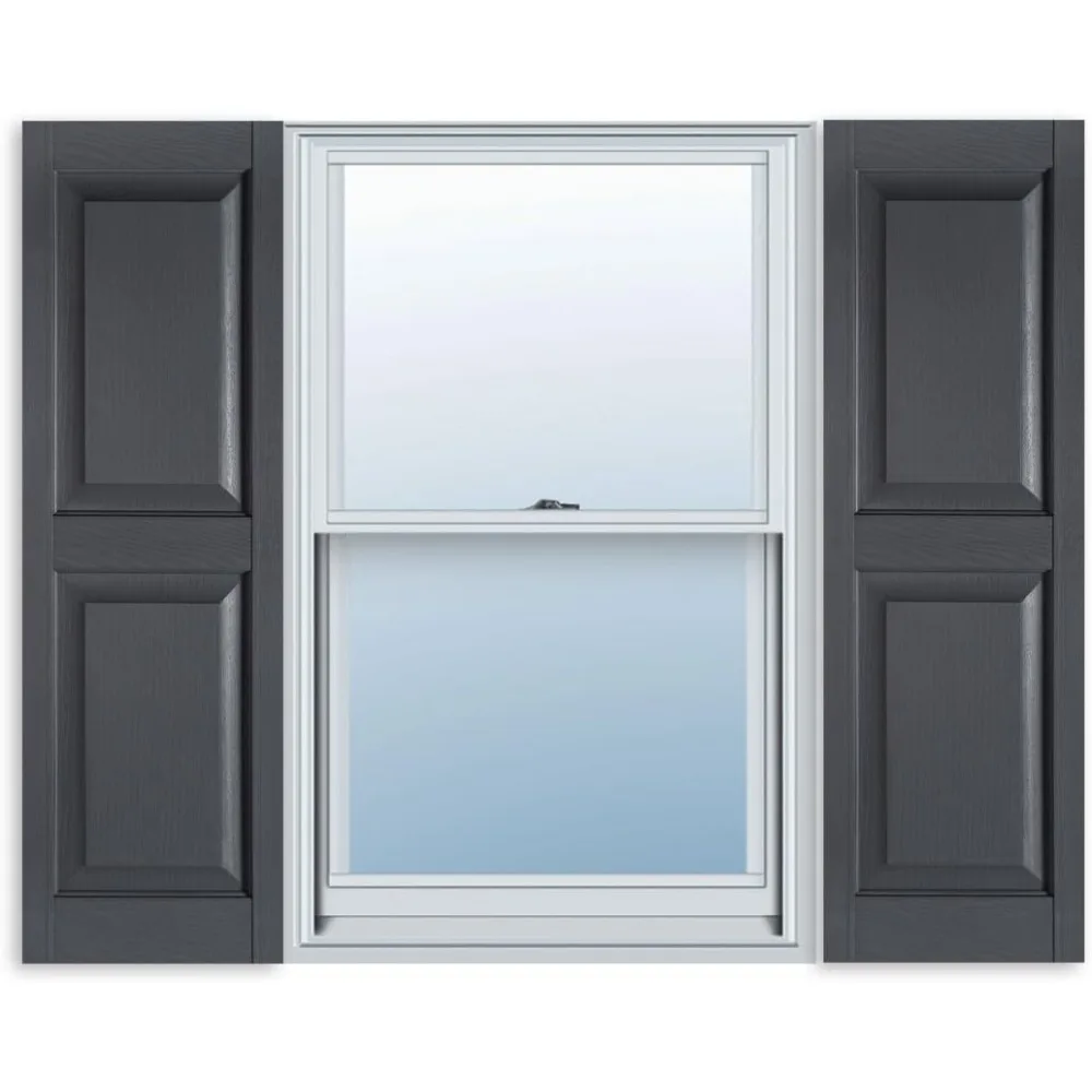 15 Inch x 67 Inch Standard Raised Panel Exterior Vinyl Shutter,  (Pair)