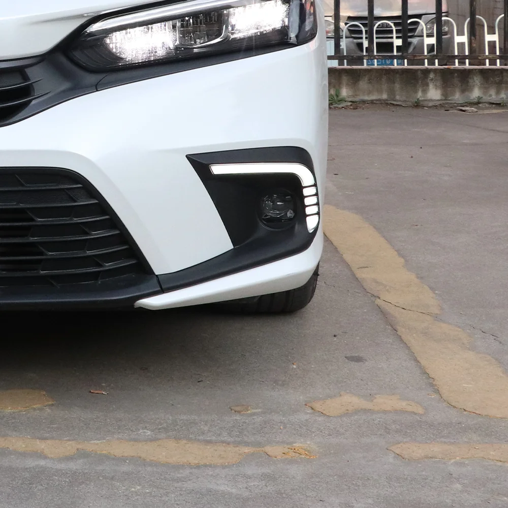 

For Honda civic X1 11th 2021-2022 Front Bumper Upgrade LED Dynamic Daytime Running Light Car lights Assembly Accessories