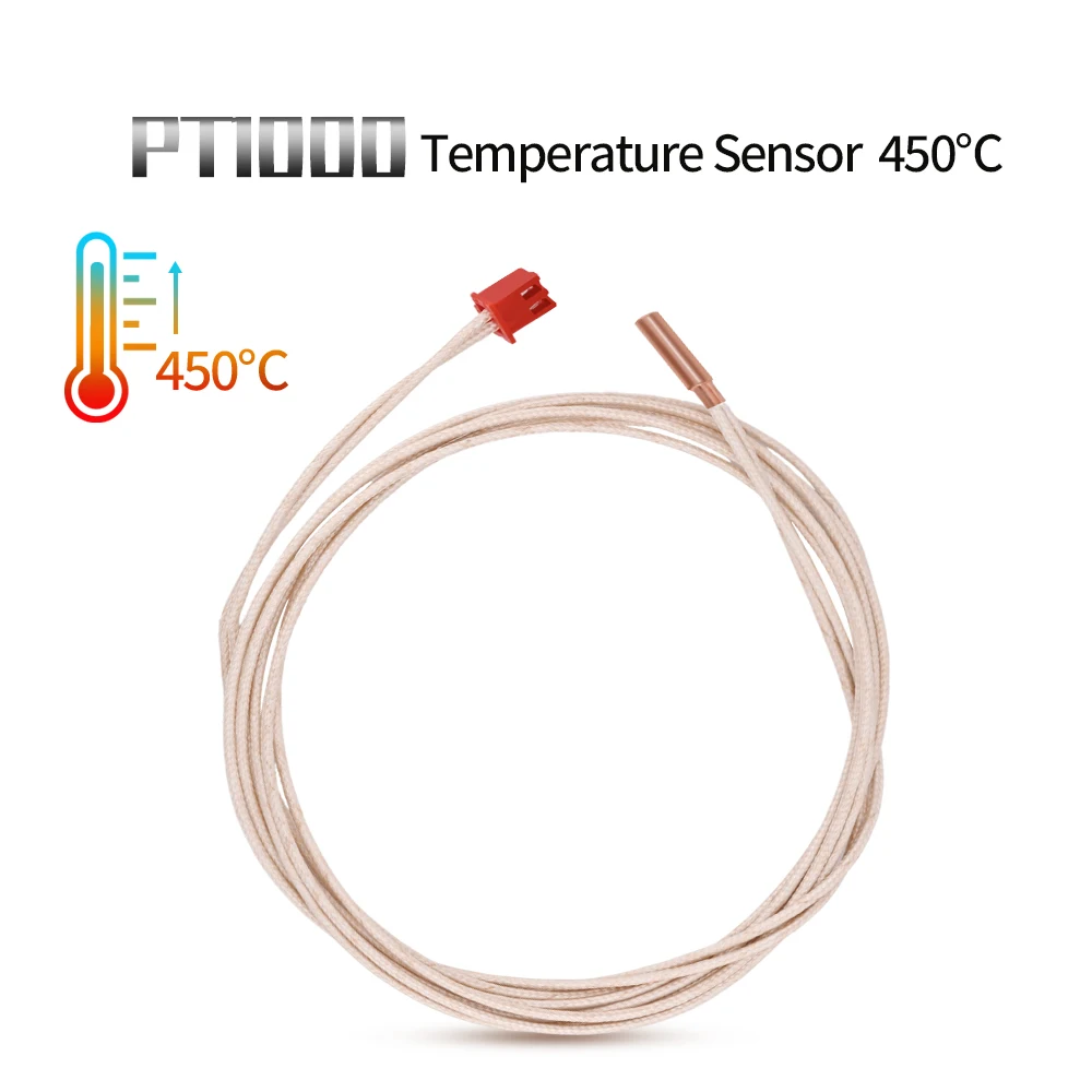 For Ender PT1000 Platinum Resistance Temperature Sensor 3D Printer Probe 450 High Temperature Alternative to NTC Thermal