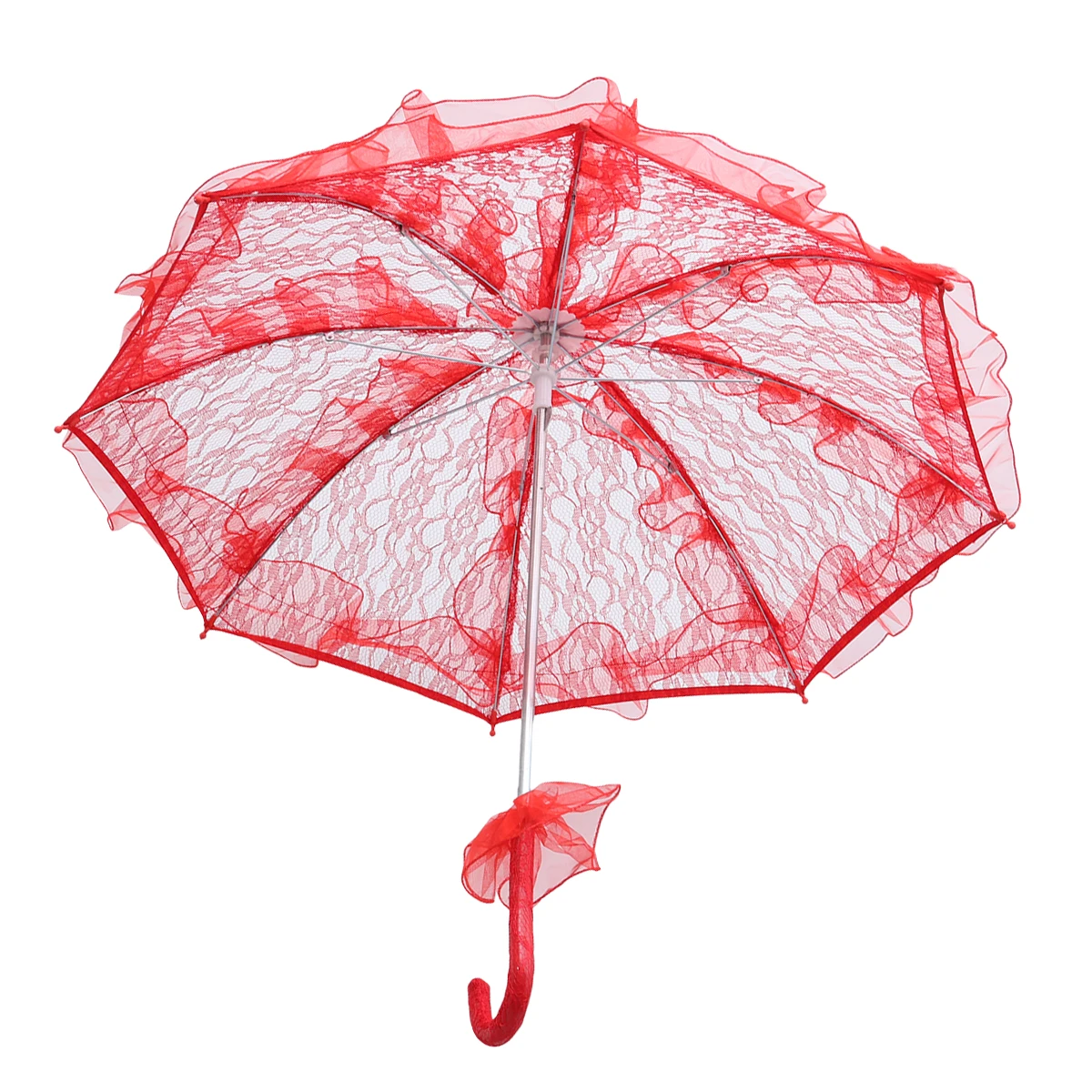 

Wedding Umbrella Vintage Lace Parasol Elegant Handmade Bridal Photo Props Tea Party Accessories Women Bride Sunshade