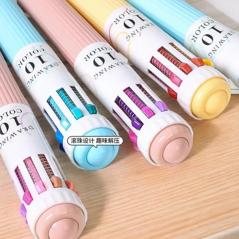 قلم حبر جاف 28 لونًا 0.8 مم قلم كتابة متعدد الألوان للرسم واللوازم المدرسية والقرطاسية #6