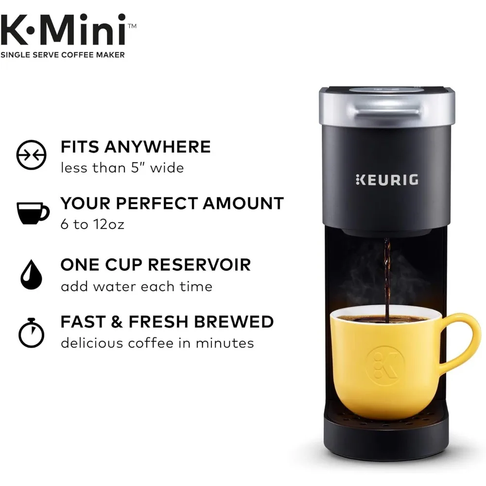 K-Mini Single Serve Coffee Maker, Black