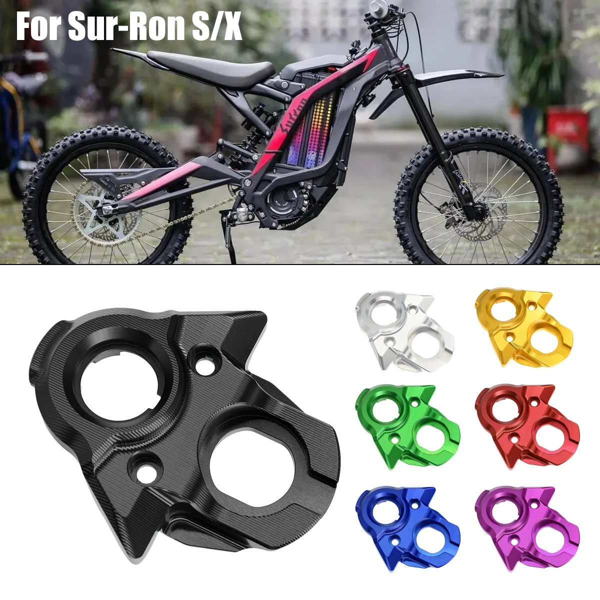 For SURRON Light Bee X Central Control Decorative Cover Scooter Dirt Bike USB CNC SUR RON Key Plate  Center Console Trim Cover