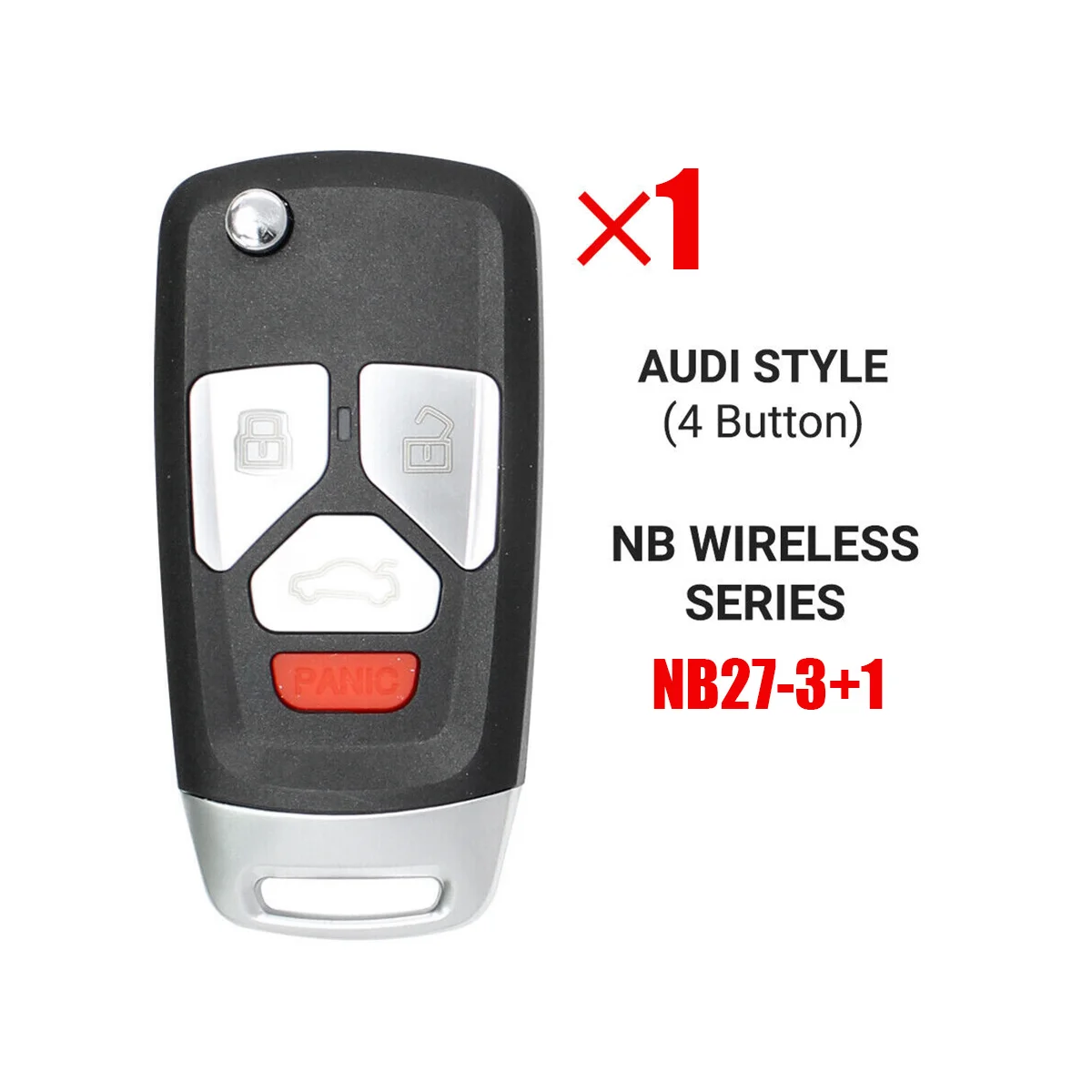 For KEYDIY NB27-4 KD Remote Control Car Key Universal 4 Button for Audi Style for KD900/KD-X2 KD MINI/ KD-MAX Programmer