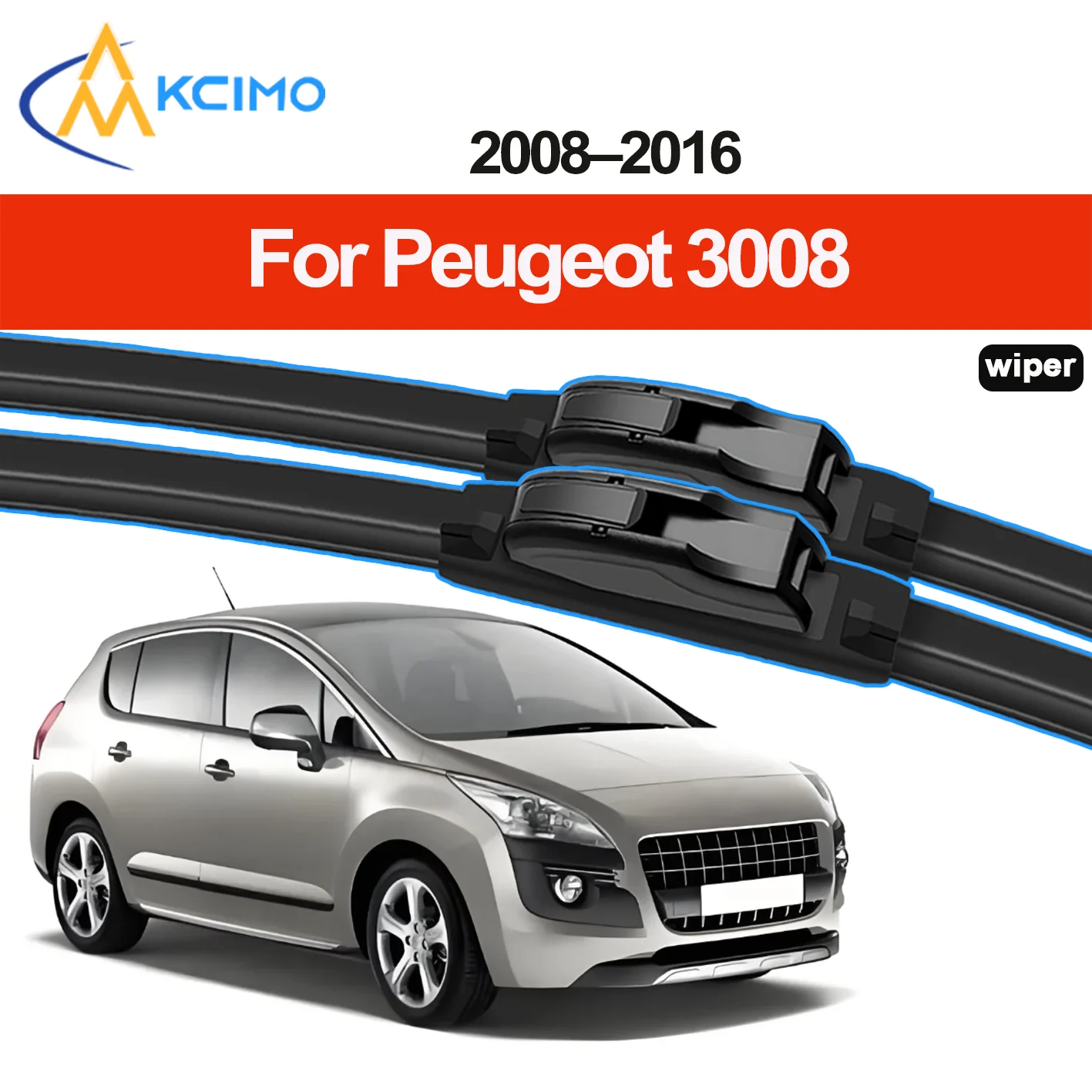 2 قطعة جديد الجبهة ممسحة زجاج أمامي شفرة مناسبة لبيجو 3008 T84 2008-2016 الزجاج الأمامي مساحات السيارات شفرة اكسسوارات #1
