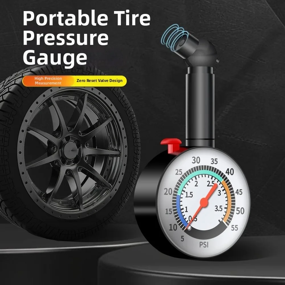 

Lightweight Tire Pressure Gauge Weighs Only 100g With 0 To 500 PSI Range And ABS Stainless Steel Build For On-the-Go Use