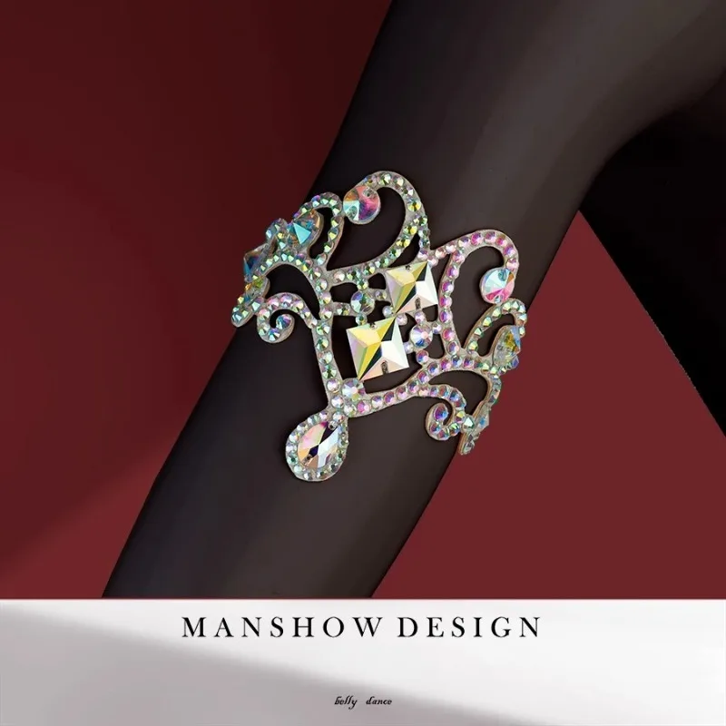 맞춤형 밸리 댄스 팔 링 Lati 팔 장식, 볼룸 댄스 액세서리 수제 공연 다목적 액세서리