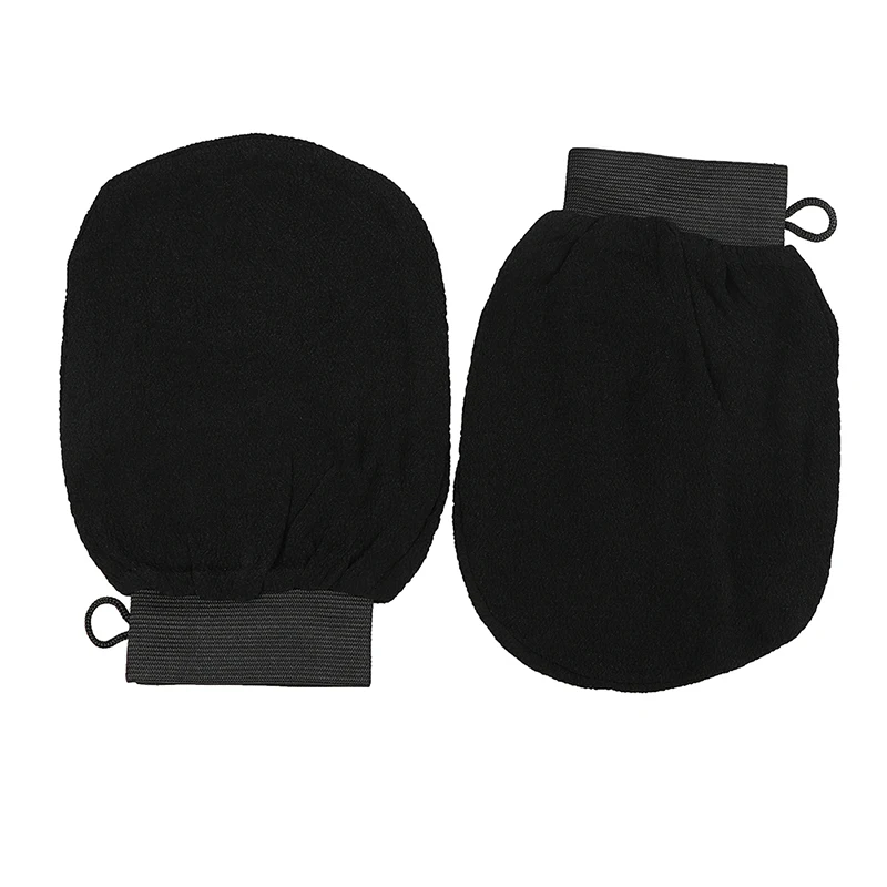 Black Exfoliating Mitt Scrub Glove Moroccan Bath Mitt For Shower, Bath, Hammam, Sauna - Anti Cellulite Massage