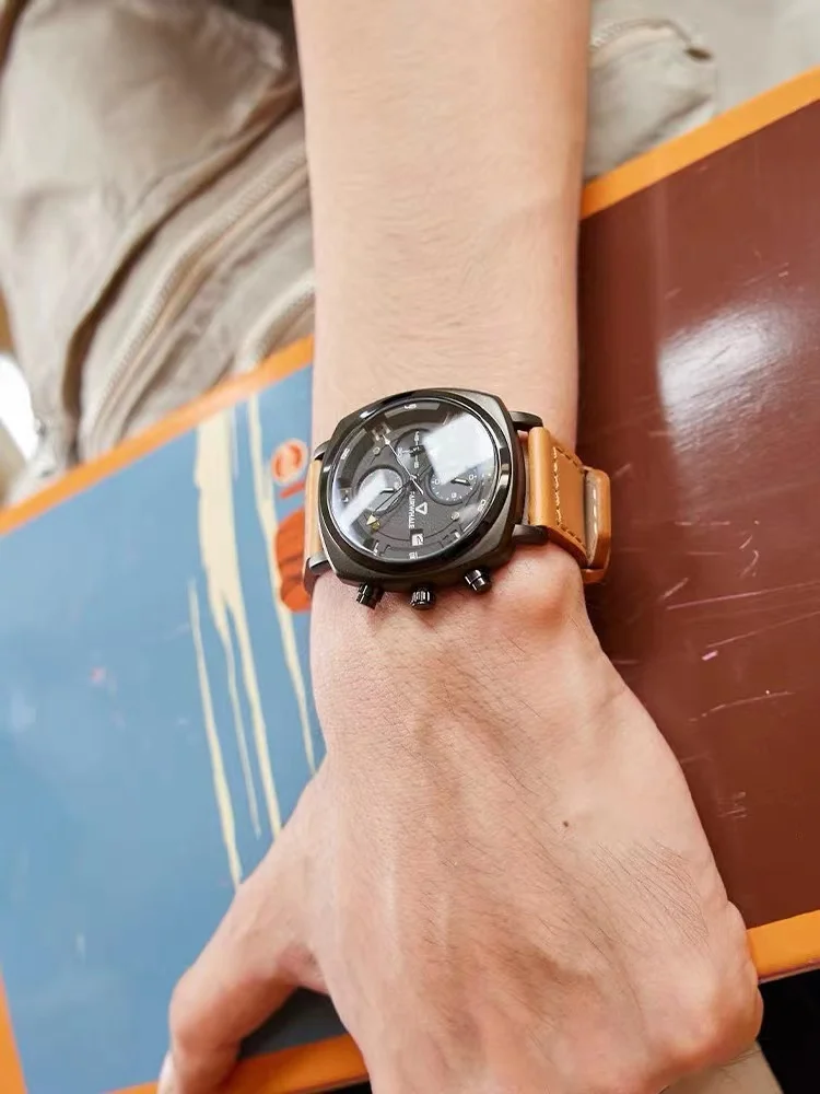 Hot Mark Fairwhale Fashion Sports orologi da polso al quarzo cronografo da uomo impermeabile Back Light Watch Men Date Clock Reloj Hombre