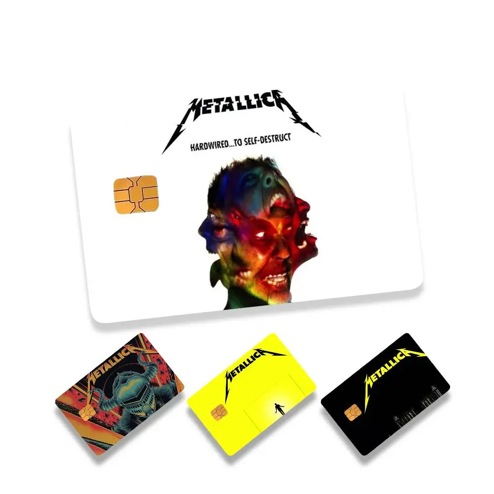 

72 S-Seasons M-Metallica Band HD Waterproof Card Skins Protective Stickers for Credit Bank Game Cards