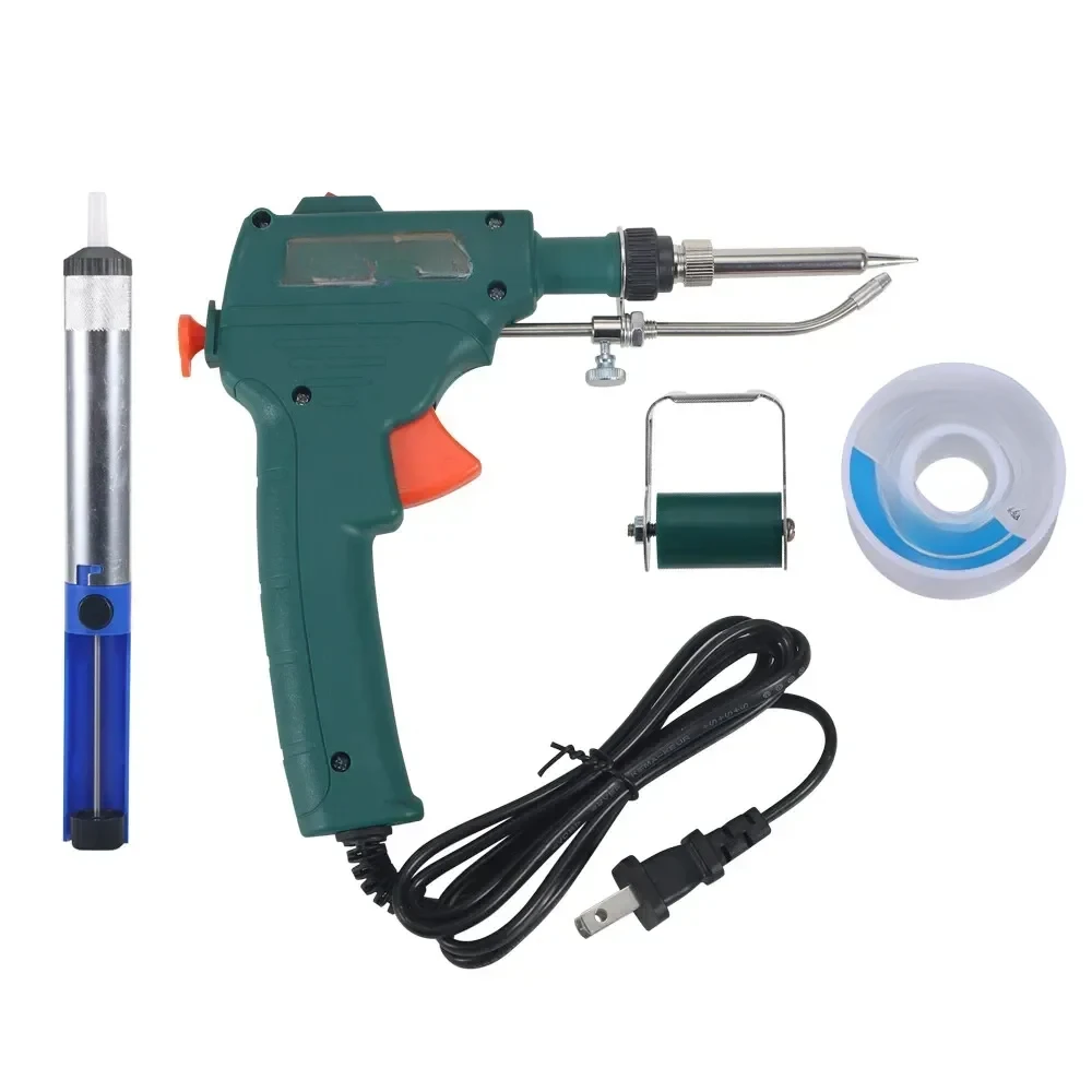 Auto Soldering Iron Kit 60W 110V Corded Electric Welding Gun with Welding Wire