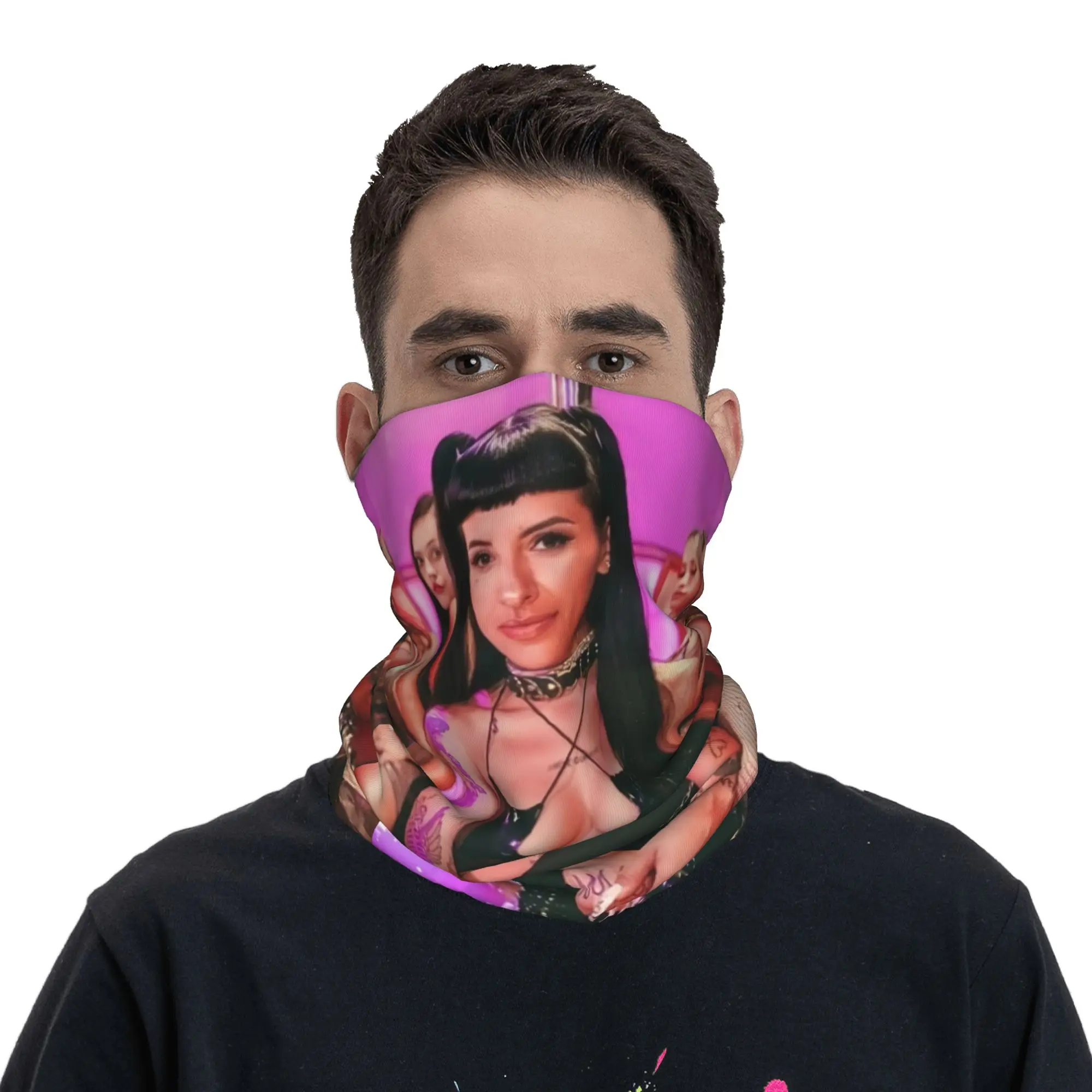 カスタムカズス アルゼンチンのラッパー バンダナ ネックゲイター ハイキング サイクリング メンズ レディース ラップスカーフ ヘッドバンド ウォーマー