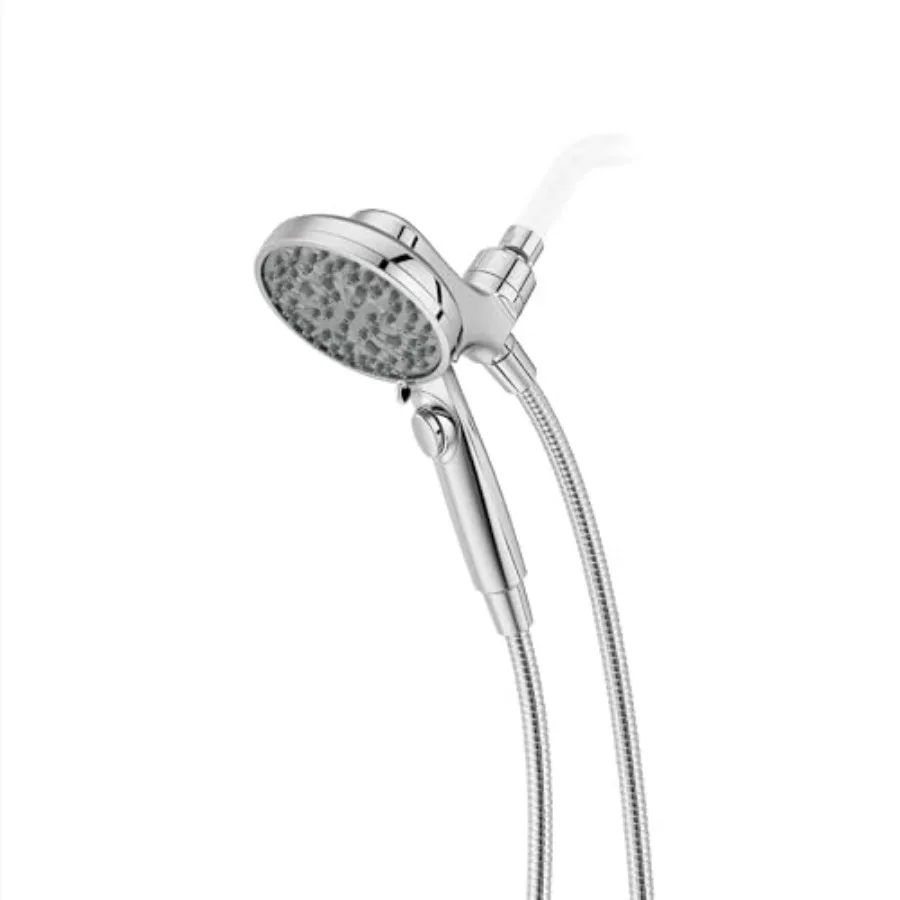 

HydroFuse Handheld Shower Head with Magnetic Docking 6-Function High Pressure Finish Hose Included for Bathroom Shower 016HFM01