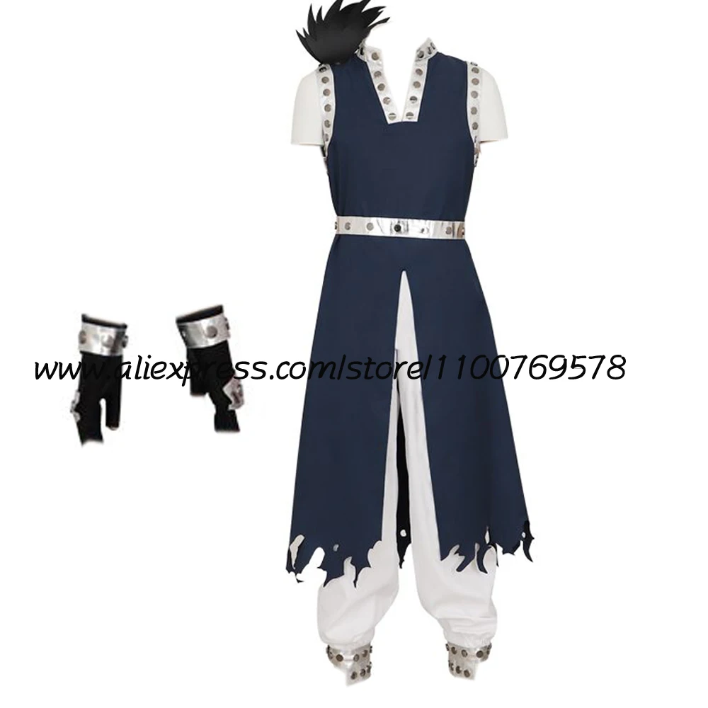 Anime Cosplay Gajeel Redfox Costume Adult Man Cos Outfits Halloween Party