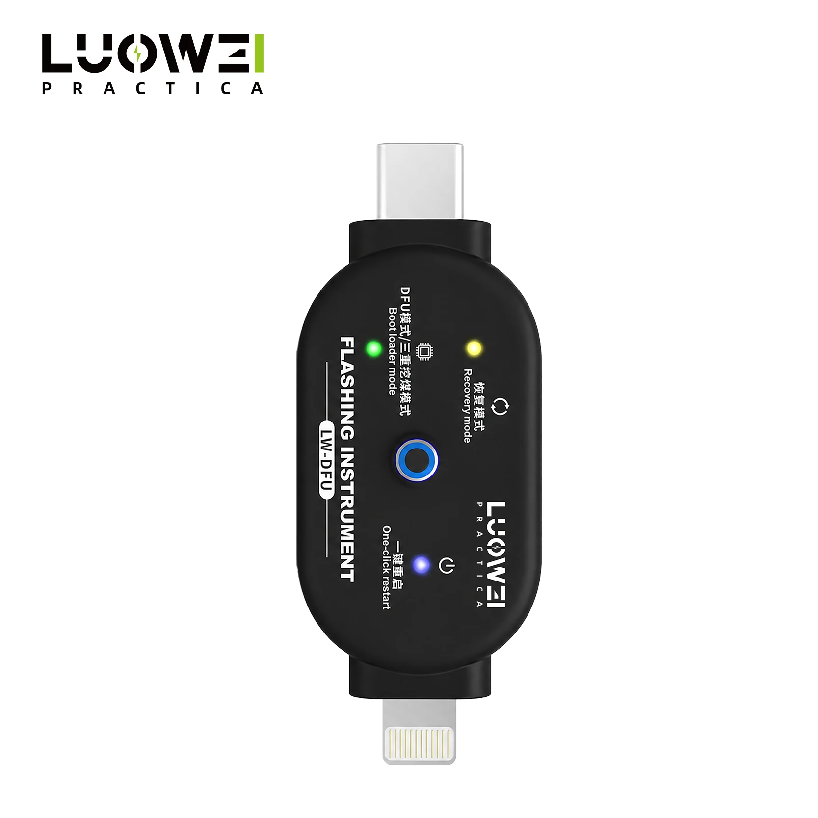 LUOWEI One-Click DFU Flashing Tool Restart/DFU Mode/Flashing/Restart Recovery for IP Android System Flash Phone Repair