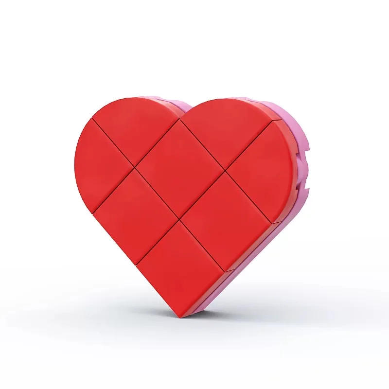 PLATE 3x3 Heart Shaped Board Compatible with 39613 Building Block Toys Accessories view 6