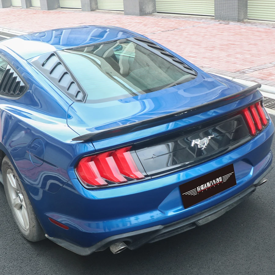 Sports Style Rear Window Louvers For  Ford Mustang 2015-2023 Sunshade Accessories Car External Accessories Body Kit