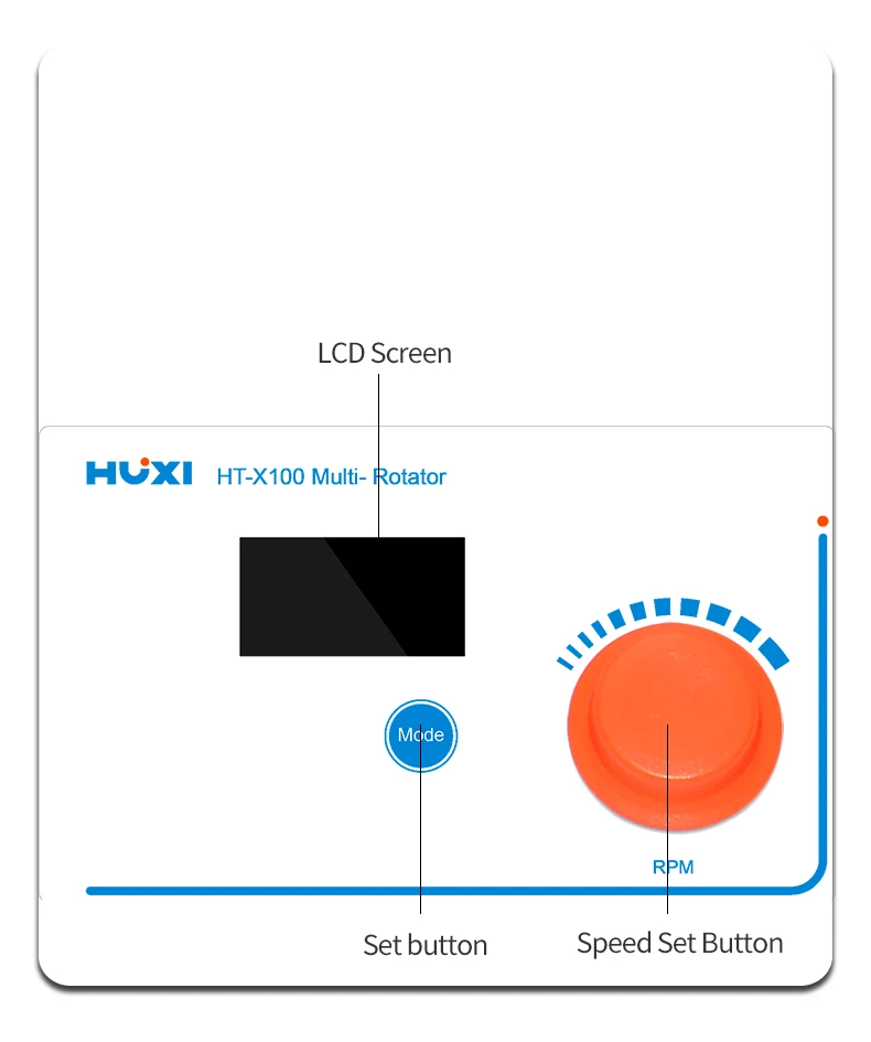 Agitateur Vertical Multifonctionnel à Double Face, Bascule de Laboratoire, Rotation à Distance