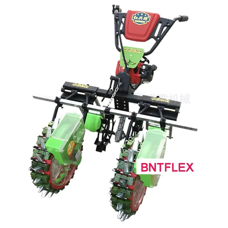 Gasoline engine self-propelled double-row multifunctional planter, corn, cabbage planting machine