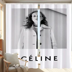 Kitchen Curtains for Living Room 2 Pieces Blackout Curtains Door Curtain Luxury Brands C-celine-e Partition Bedroom Decoration