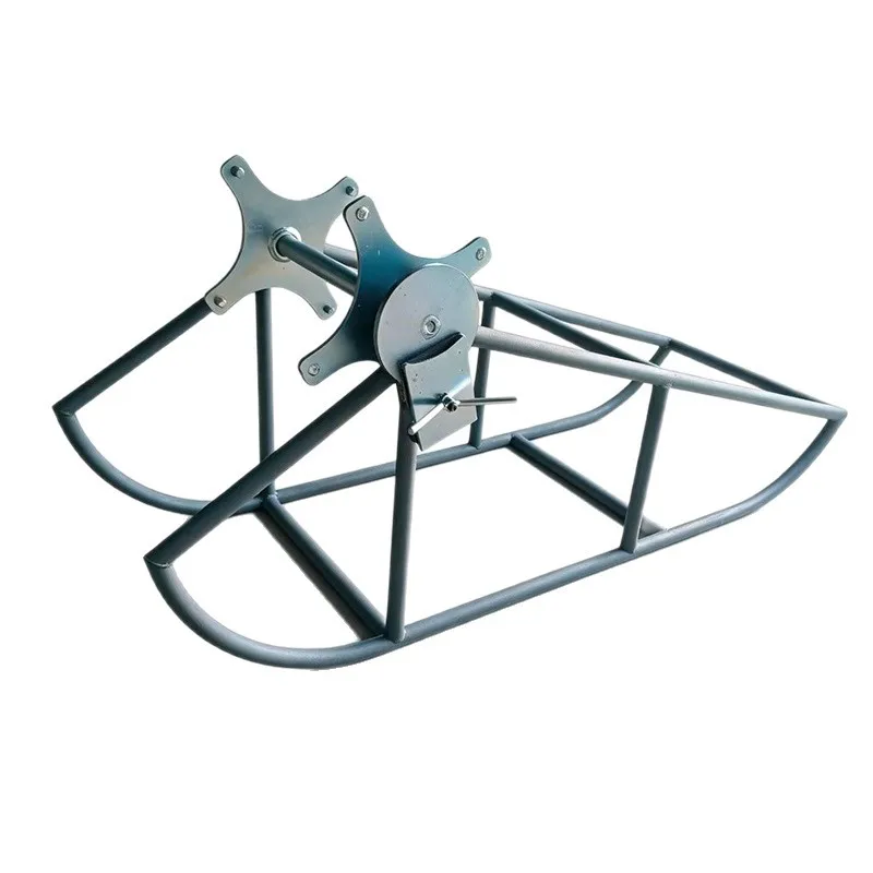 Electric pay-off ship type frame cable retracting bracket engineering construction special wire reel pay-off frame wire rope